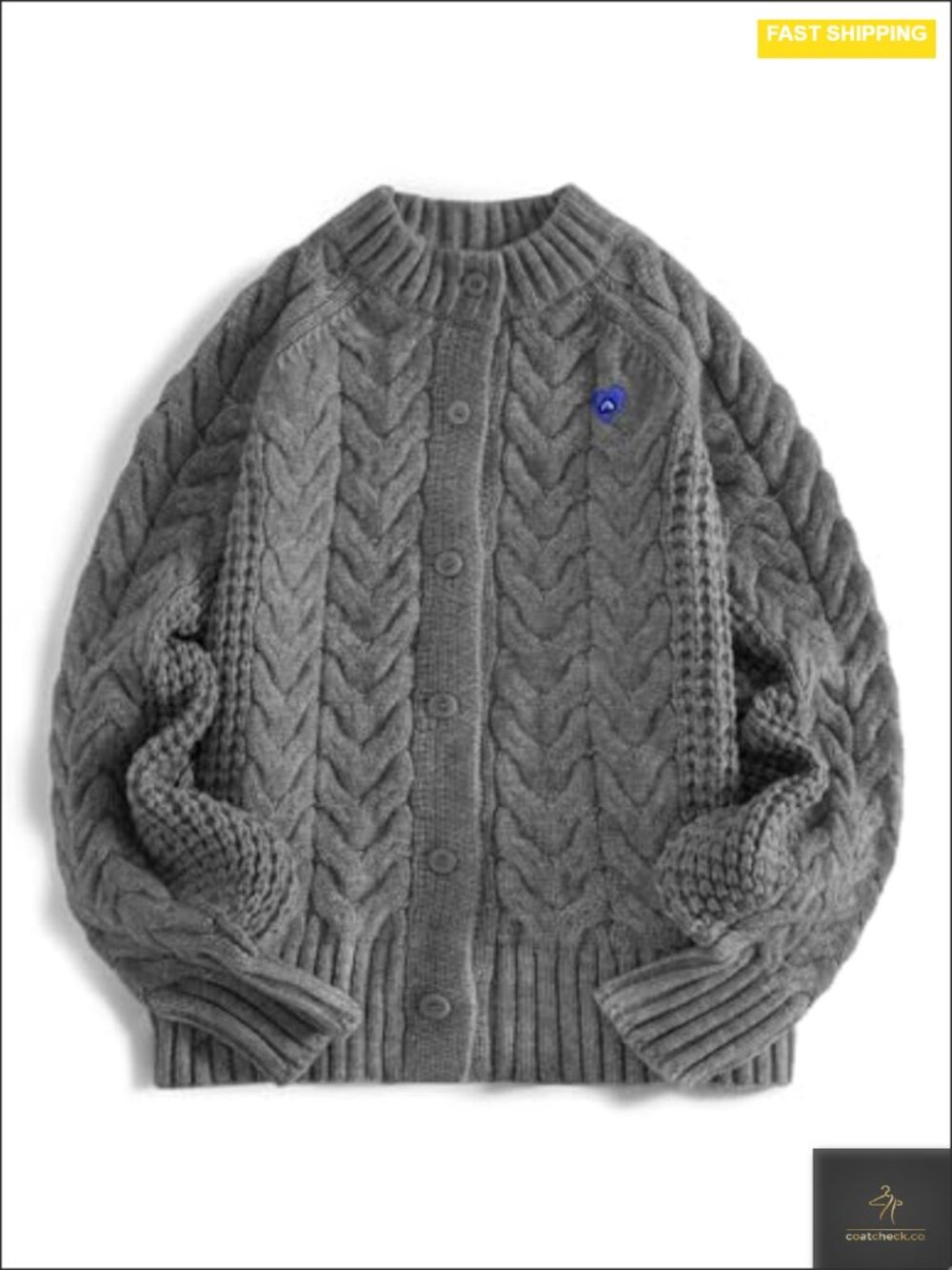 Chunky Cable Knit Cardigan Women Oversized Open Front Long Sleeve